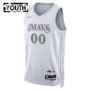 Camiseta Niños Dallas Mavericks Personalizadas 2024-25 Nike City Edition Blanco Swingman